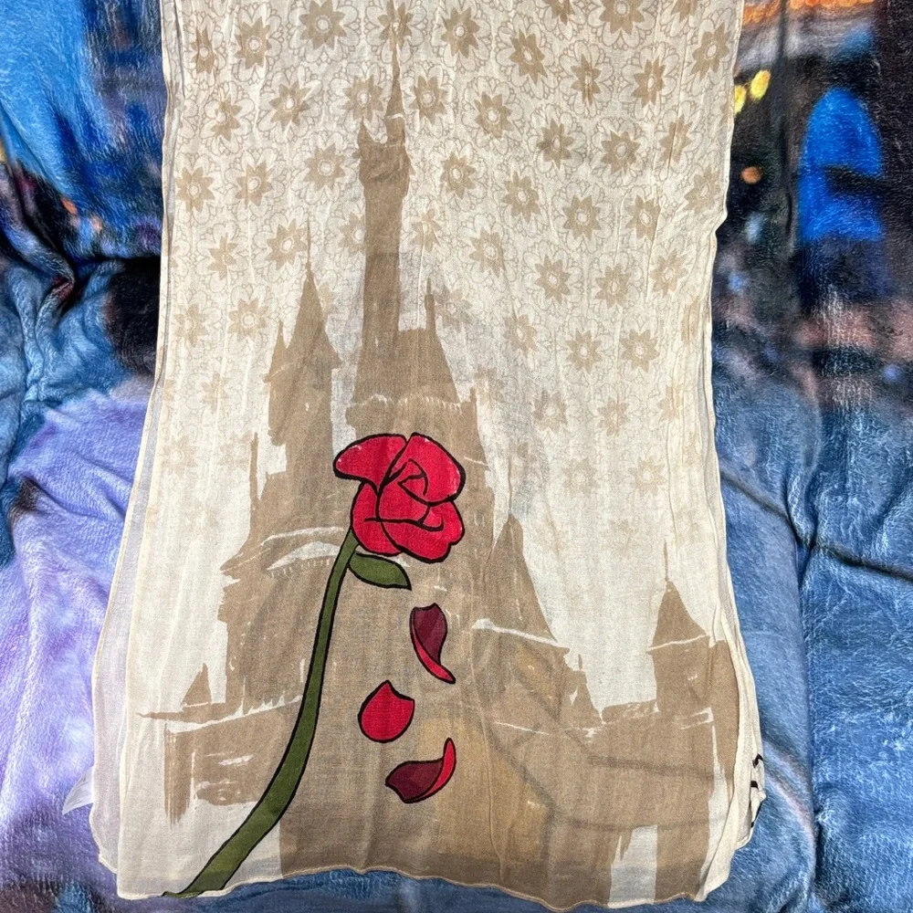 Disney Parks Beauty & the Beast Belle Scarf EUC
